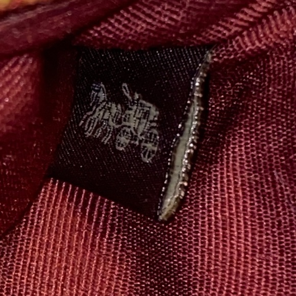 Burgundy Coach Wristlet Hand Wallet - Picture 6 of 6